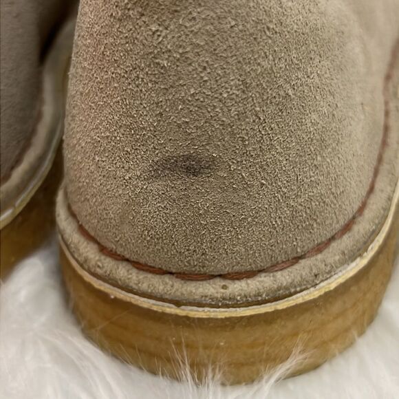 Clarks Men\'s‎ Desert Coal in Stone Suede Chukka Boots Size 8.5 B26 main image 4